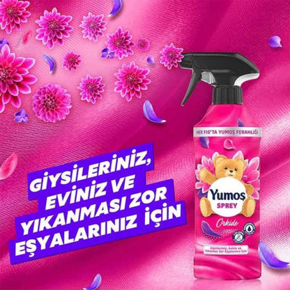 Yumos Raum- und Textilerfrischer Orchidee – Blumige Frische für Kleidung und Zuhause