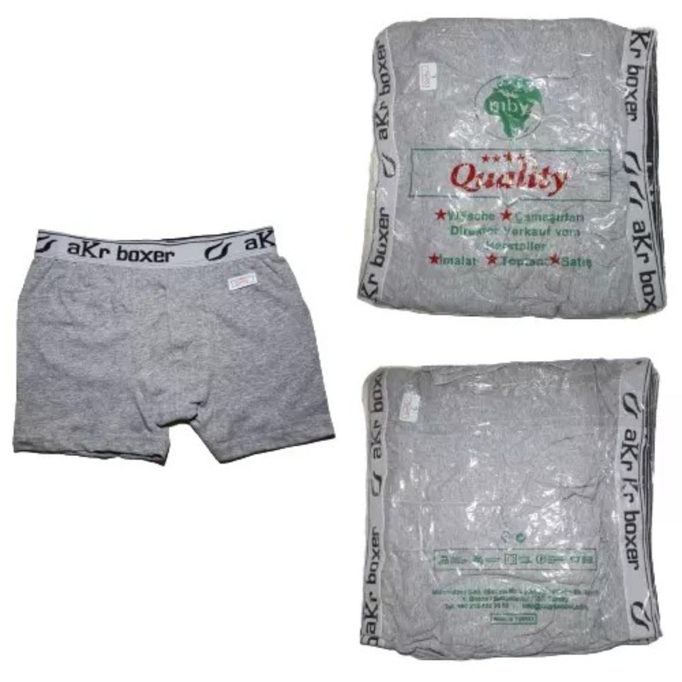 Boxershorts 10er Pack – Herren Unterwäsche in Schwarz / Grau