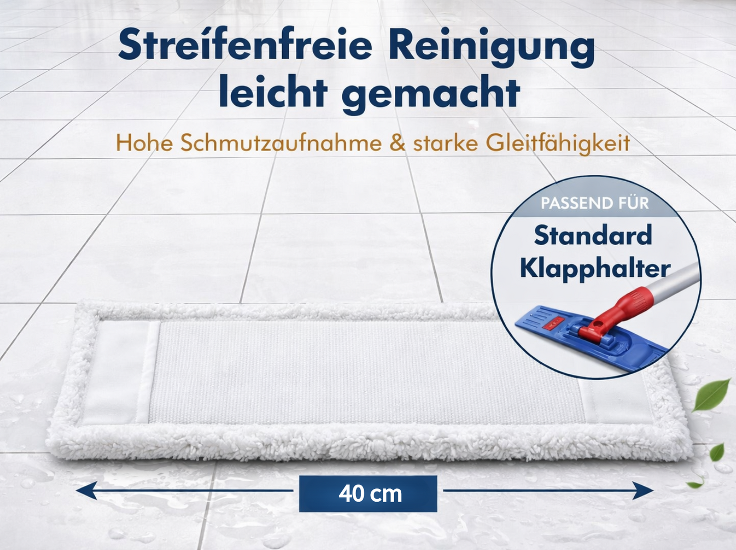 Wischmopp Mikrofaser 40 cm