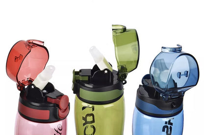 Trinkflasche 750 ml mit strohhalm