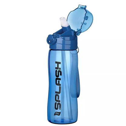 Trinkflasche 750 ml mit strohhalm