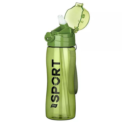 Trinkflasche 750 ml mit strohhalm