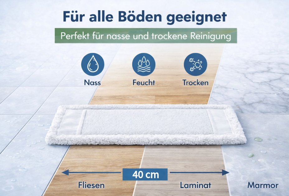 Wischmopp Mikrofaser 40 cm